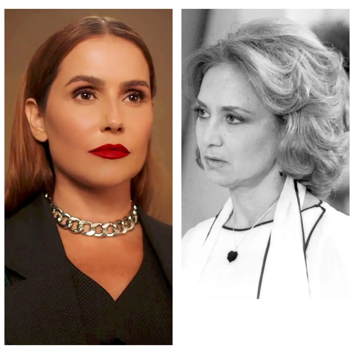 Deborah Secco (à esquerda) e Eva Wilma (à direita)