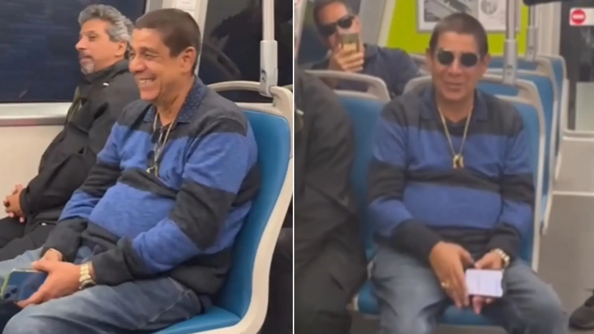 Imagem da notícia: Zeca Pagodinho anda de metrô pela primeira vez: 'é um sonho realizado'