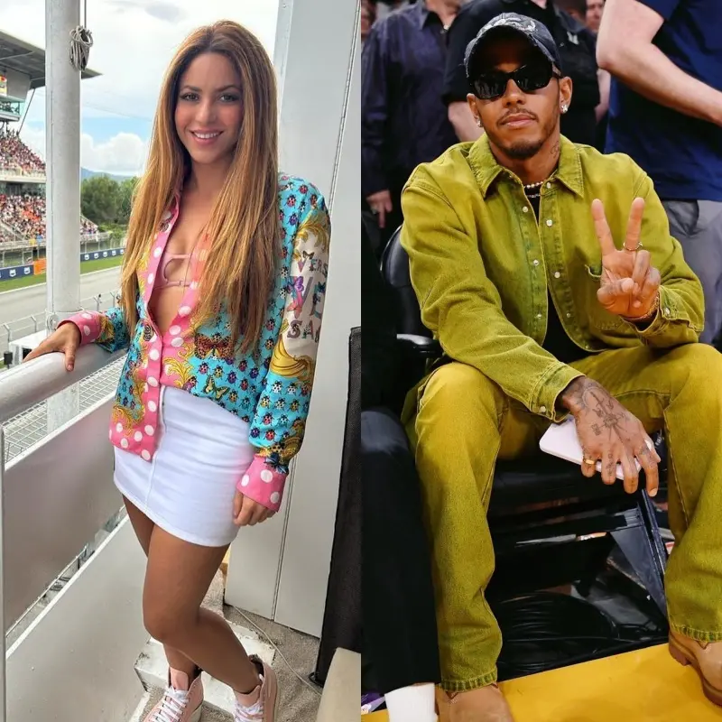 Imagem da notícia: Shakira e Lewis Hamilton estão passando ‘um tempo juntos’, diz revista