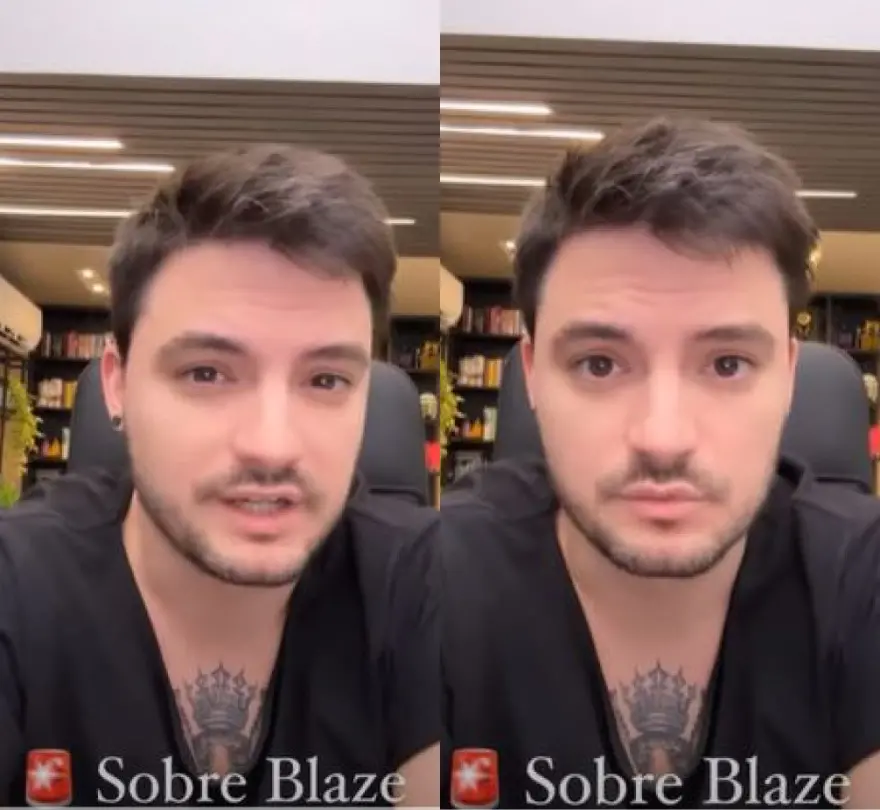 Imagem da notícia: Após polêmicas com dono da Blaze, Felipe Neto diz que prepara vídeo sobre plataforma de aposta