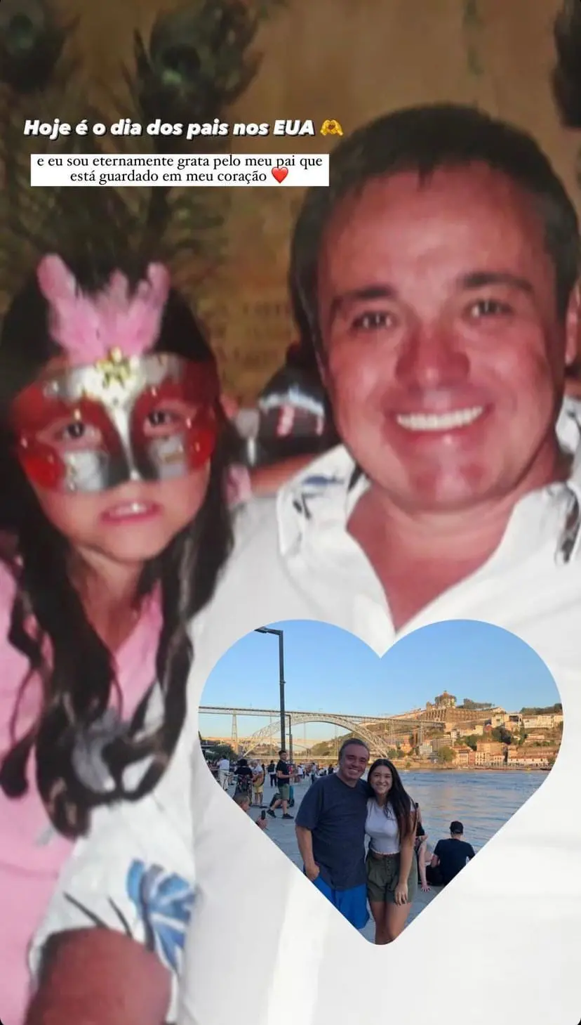 Imagem da notícia: Sofia Liberato compartilha foto antiga com Gugu no Dia dos Pais