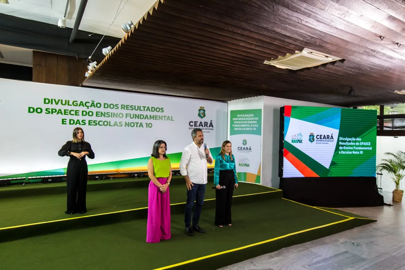 Divulgação dos resultados do Spaece ocorreu no Palácio da Abolição nesta terça-feira (20)