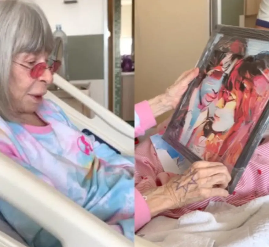 Imagem da notícia: Filho de Rita Lee compartilha vídeo inédito de cantora recebendo presente no hospital; veja