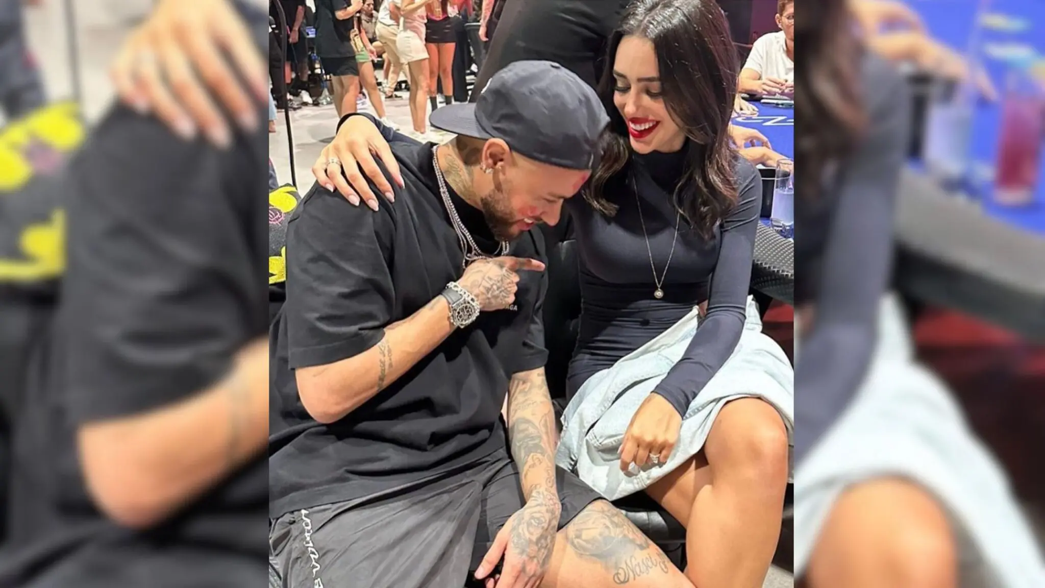 Imagem da notícia: Neymar deixa escapar possível nome de filha com Bruna Biancardi em chá revelação; veja vídeo