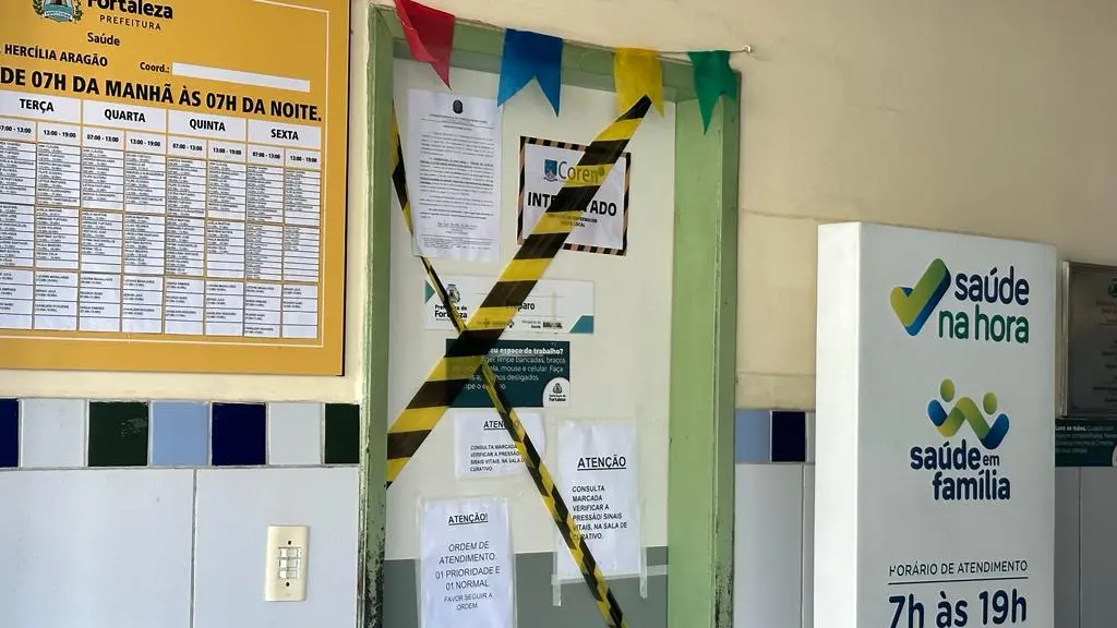 Imagem da notícia: Salas de posto de saúde em condições 'insalubres' são interditadas pelo Coren-CE em Fortaleza