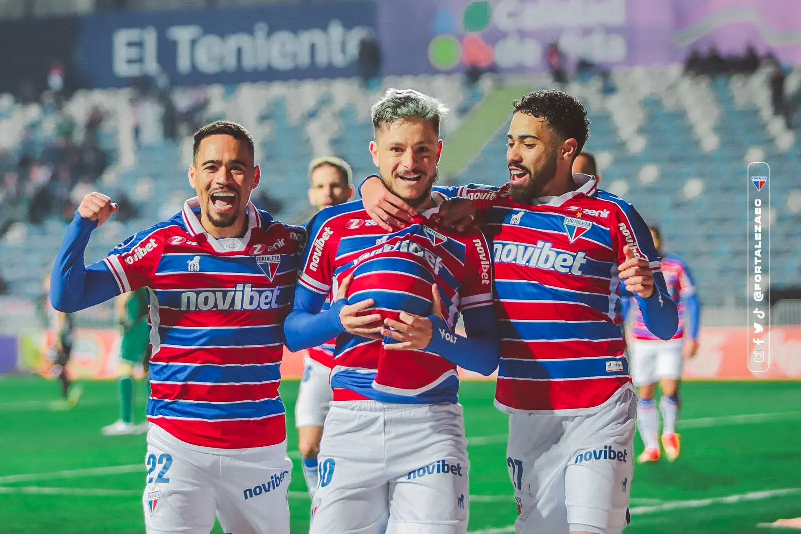 Imagem da notícia Fortaleza vence com ataque efetivo no Chile e agora aguarda adversário das oitavas da Sul-Americana