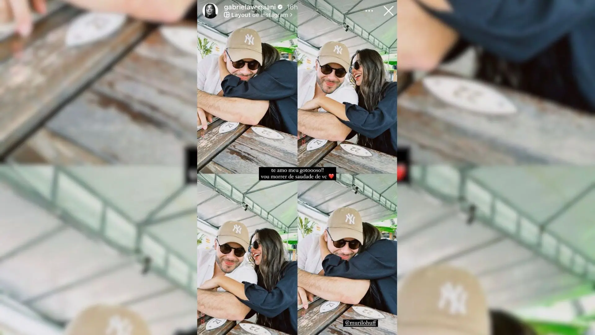 Imagem da notícia: Gabriela Versiani e Murilo Huff aparecem coladinhos em foto