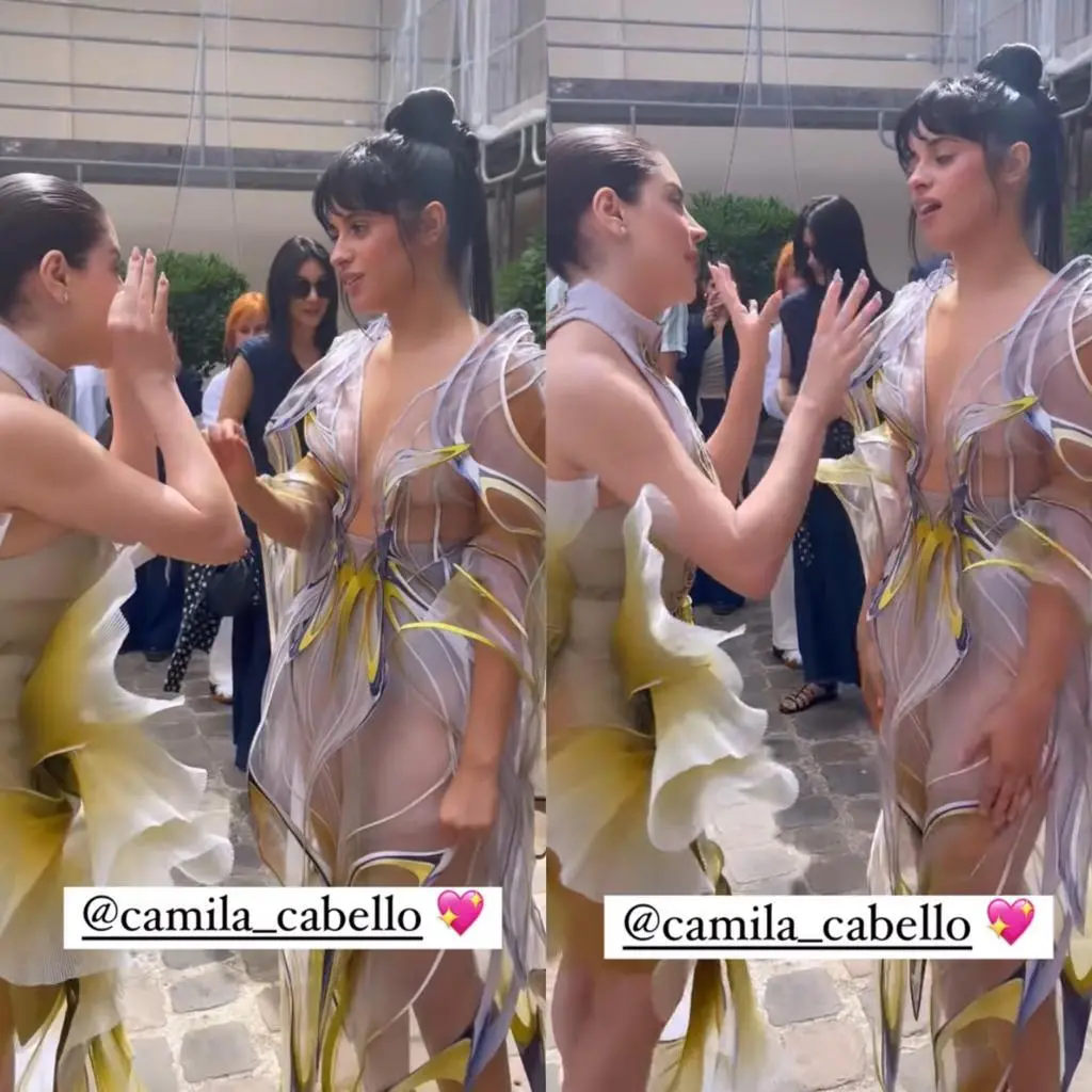Imagem da notícia: Gkay se emociona em desfile de alta costura e registra encontro com Camila Cabelo