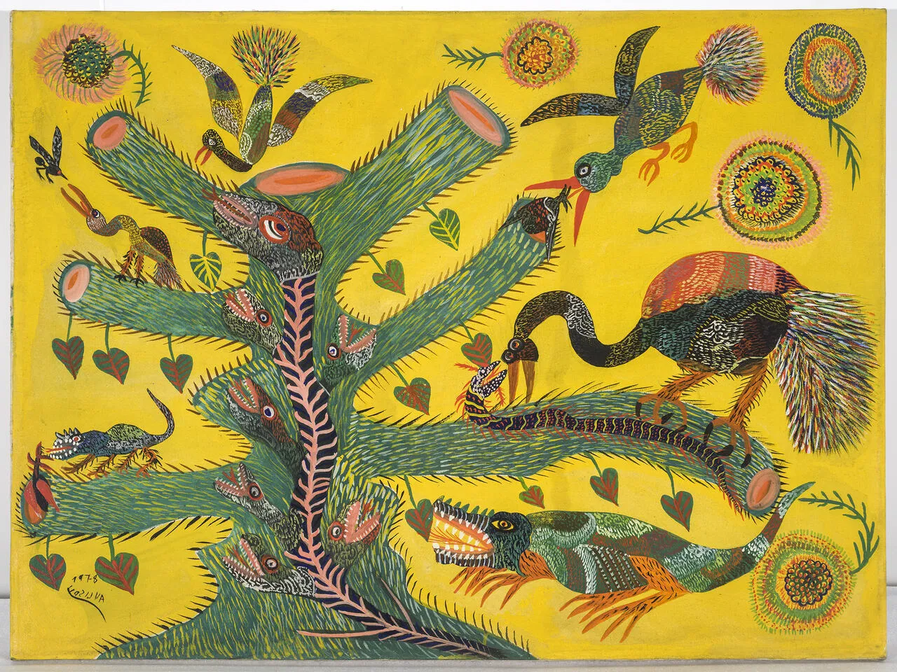 Obra de Chico da Silva, Sem Título (1982), acervo da Pinacoteca do Ceará