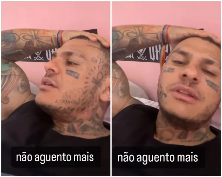 Imagem da notícia: Toguro diz que forçou alta hospitalar e atualiza fãs sobre estado de saúde: 'não aguento mais' 