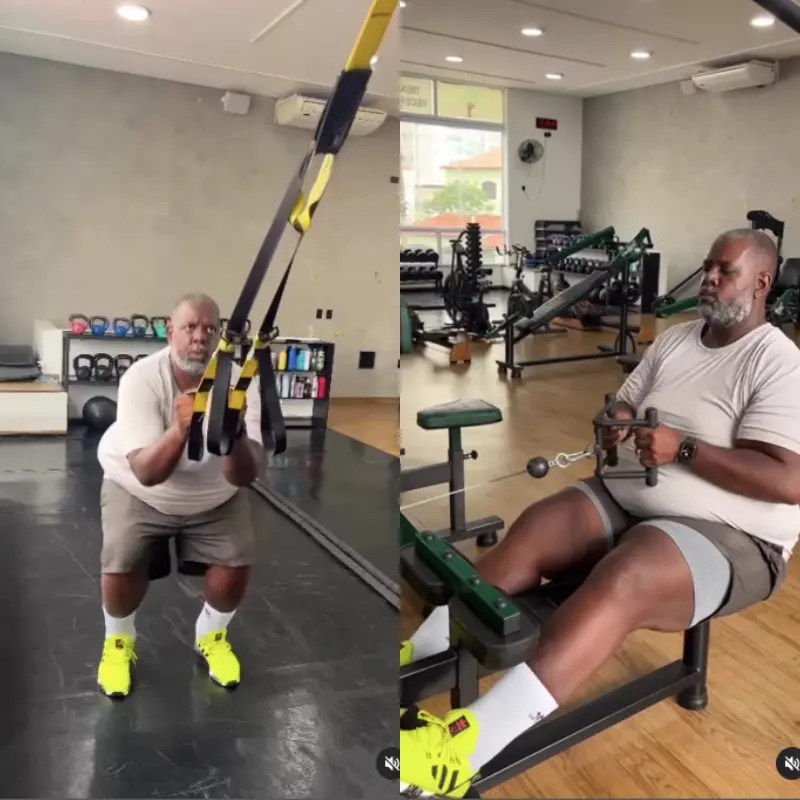 Imagem da notícia: Péricles perde 40 kg e diz que prática de exercício foi essencial para saúde
