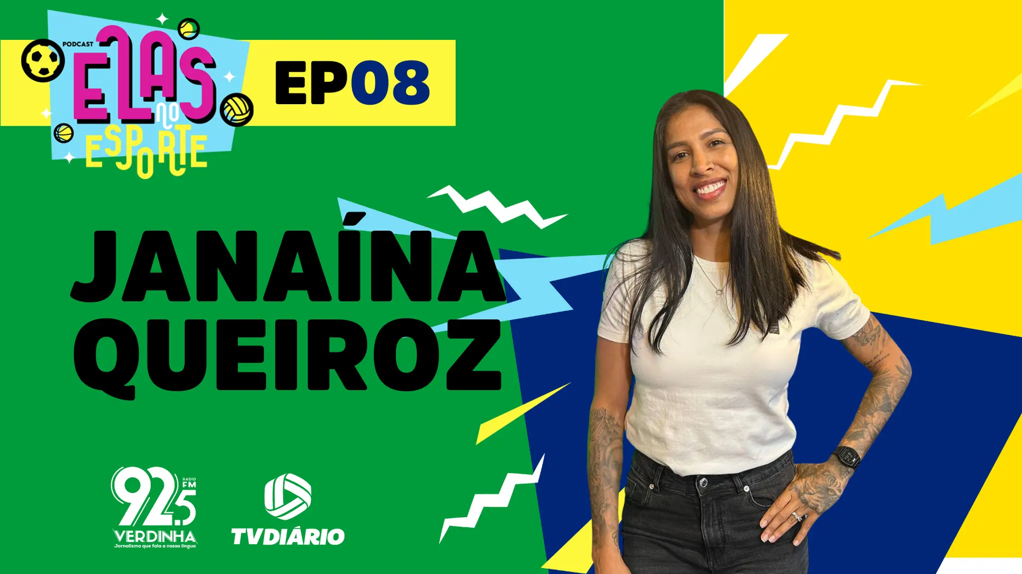 Imagem da notícia: Elas no Esporte #08: entrevista com Janaína Queiroz, jogadora do Botafogo, especial Copa do Mundo 