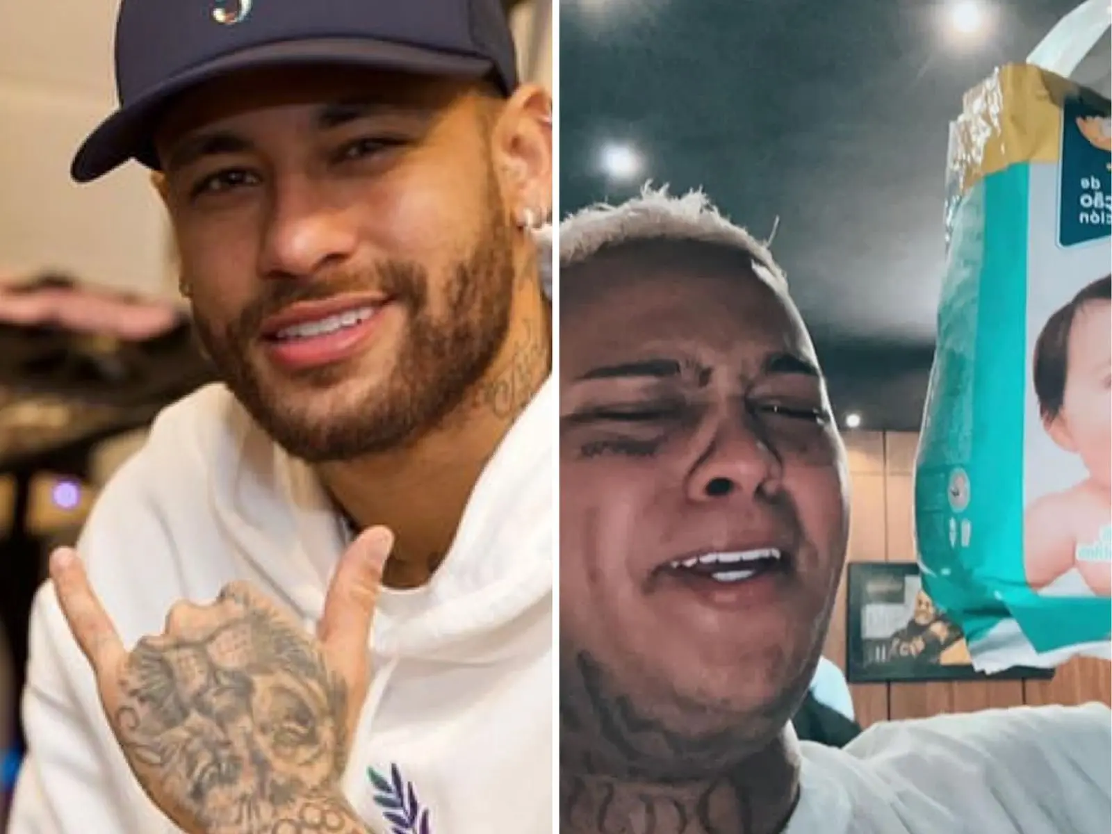 Imagem da notícia: Neymar é criticado por 'se preocupar' em ser pai de menina em conversa com MC Ryan SP