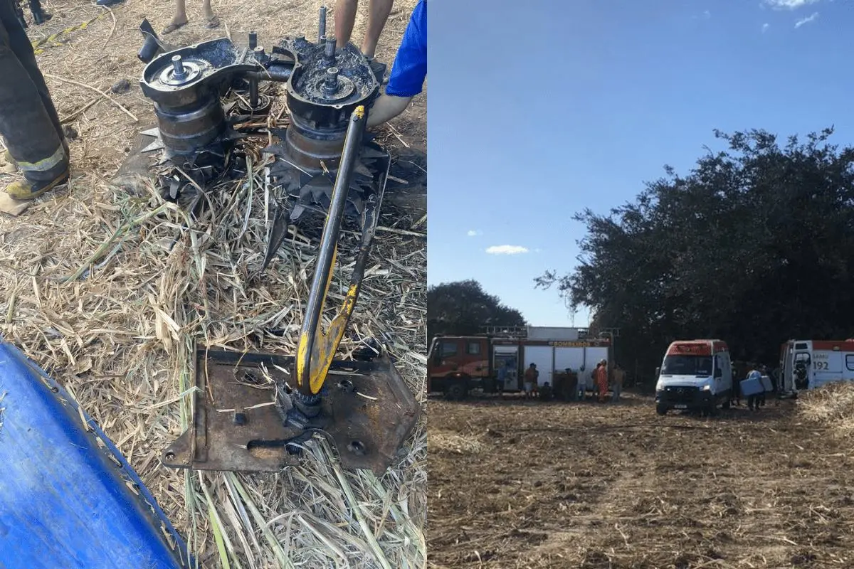 Imagem da notícia: Homem prende perna em máquina agrícola durante corte de capim em Jaguaruana, Interior do Ceará