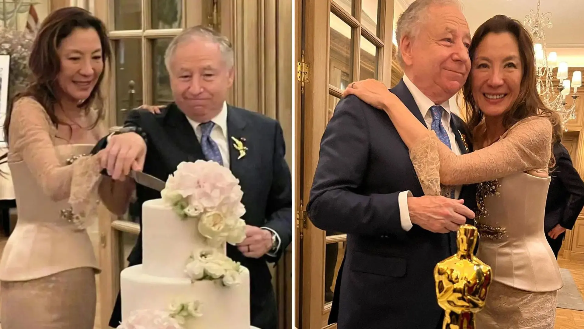 Imagem da notícia: Ganhadora do Oscar, Michelle Yeoh se casa com ex-piloto após 19 anos de noivado