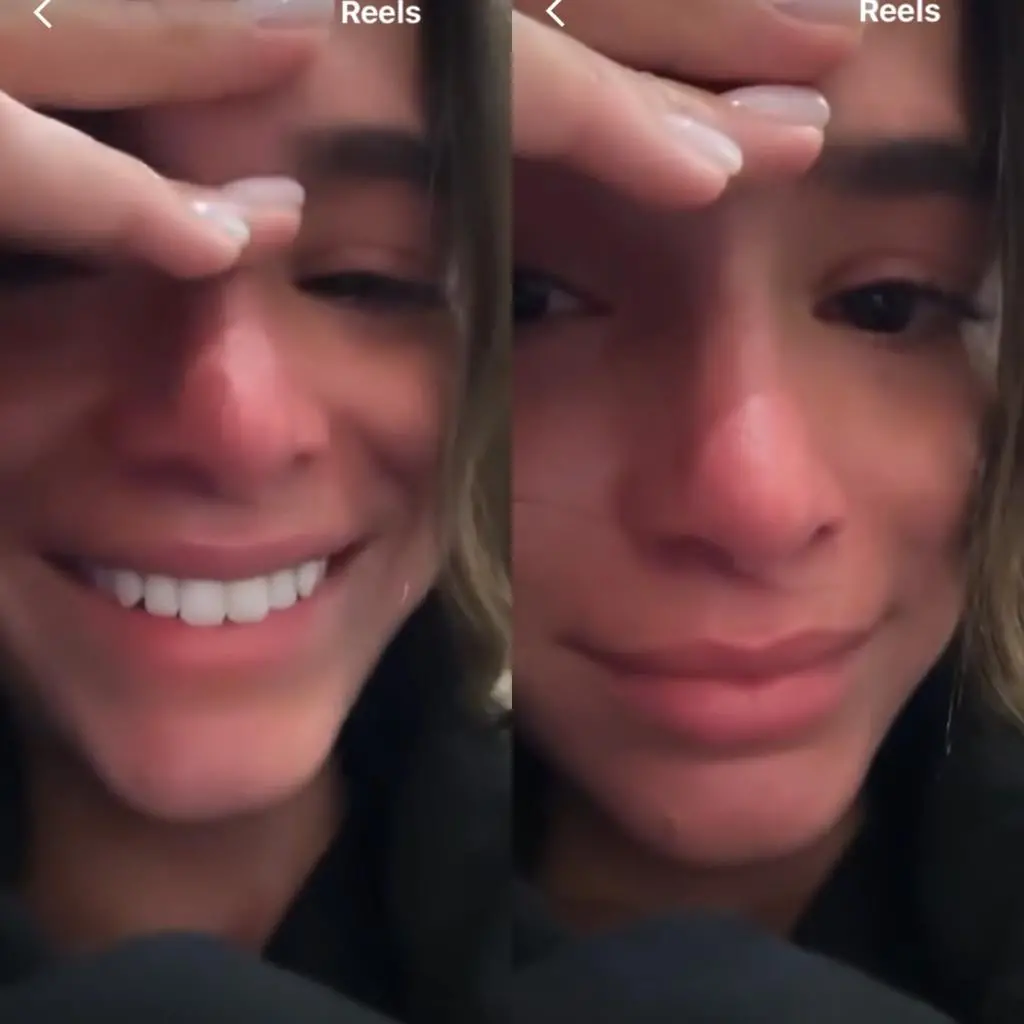 Imagem da notícia: Bruna Marquezine se emociona ao ver depoimento de pais sobre o filme 'Besouro Azul’