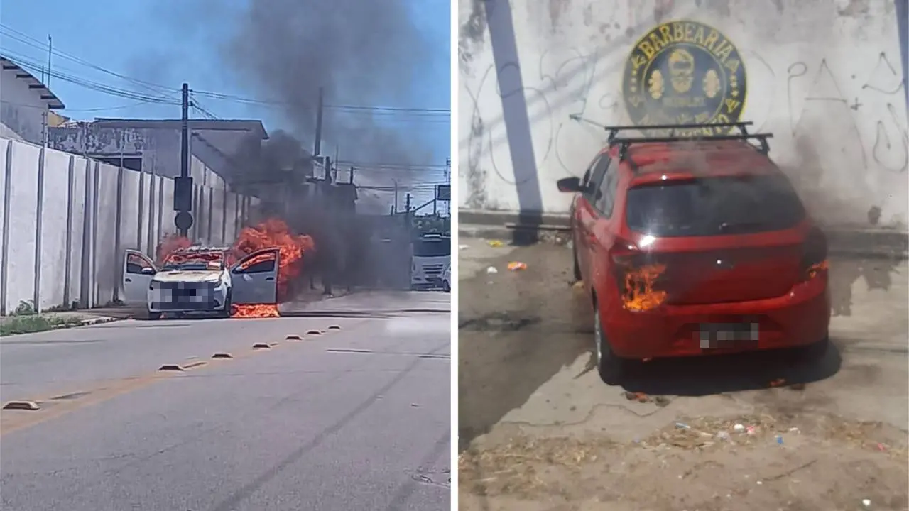 Imagem da notícia: Vítima que teve carro incendiado no Grande Pirambu relembra momento: 'corri desesperadamente'