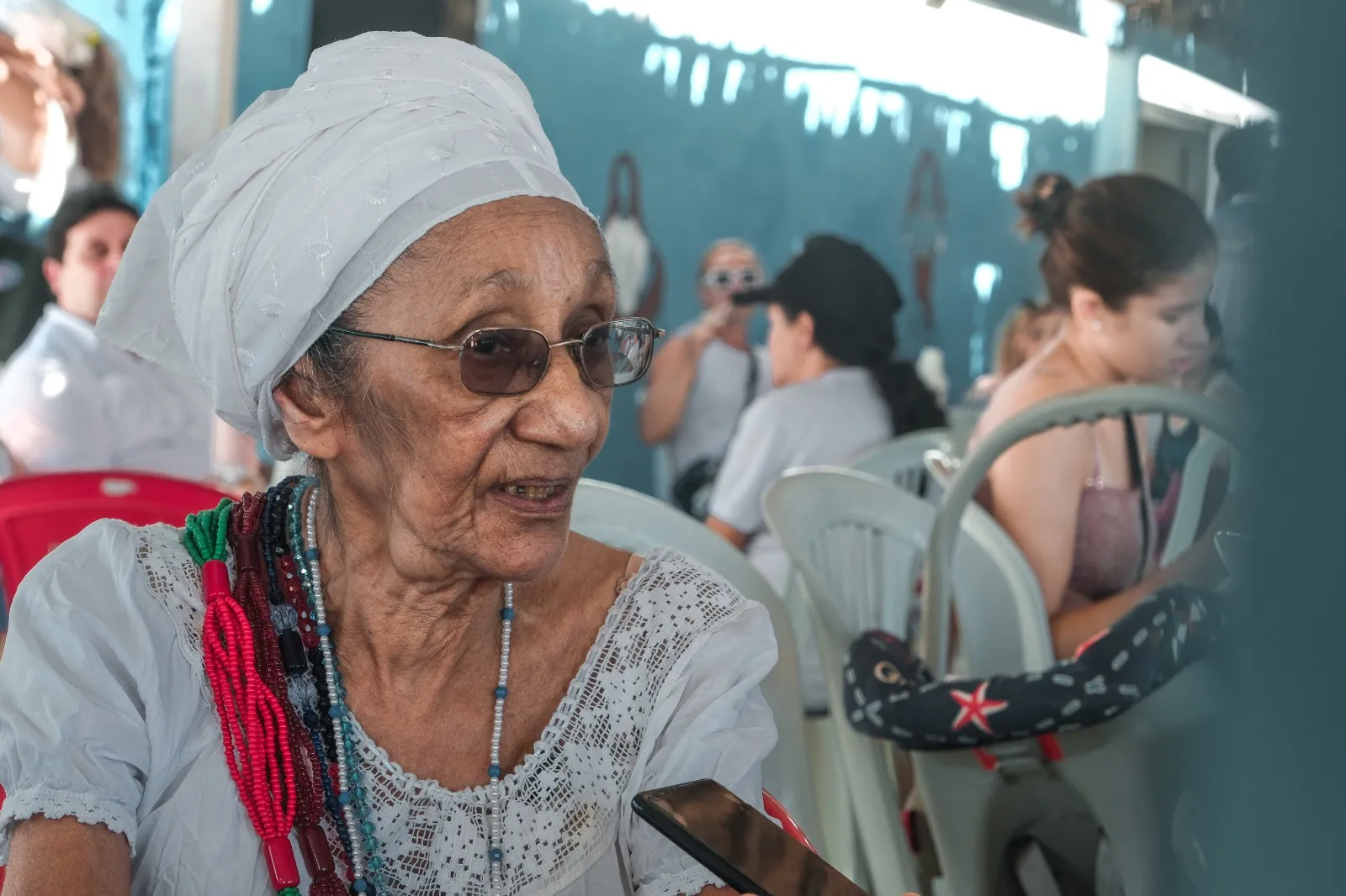 Mãe Mocinha participa desde a primeira edição da Festa de Iemanjá