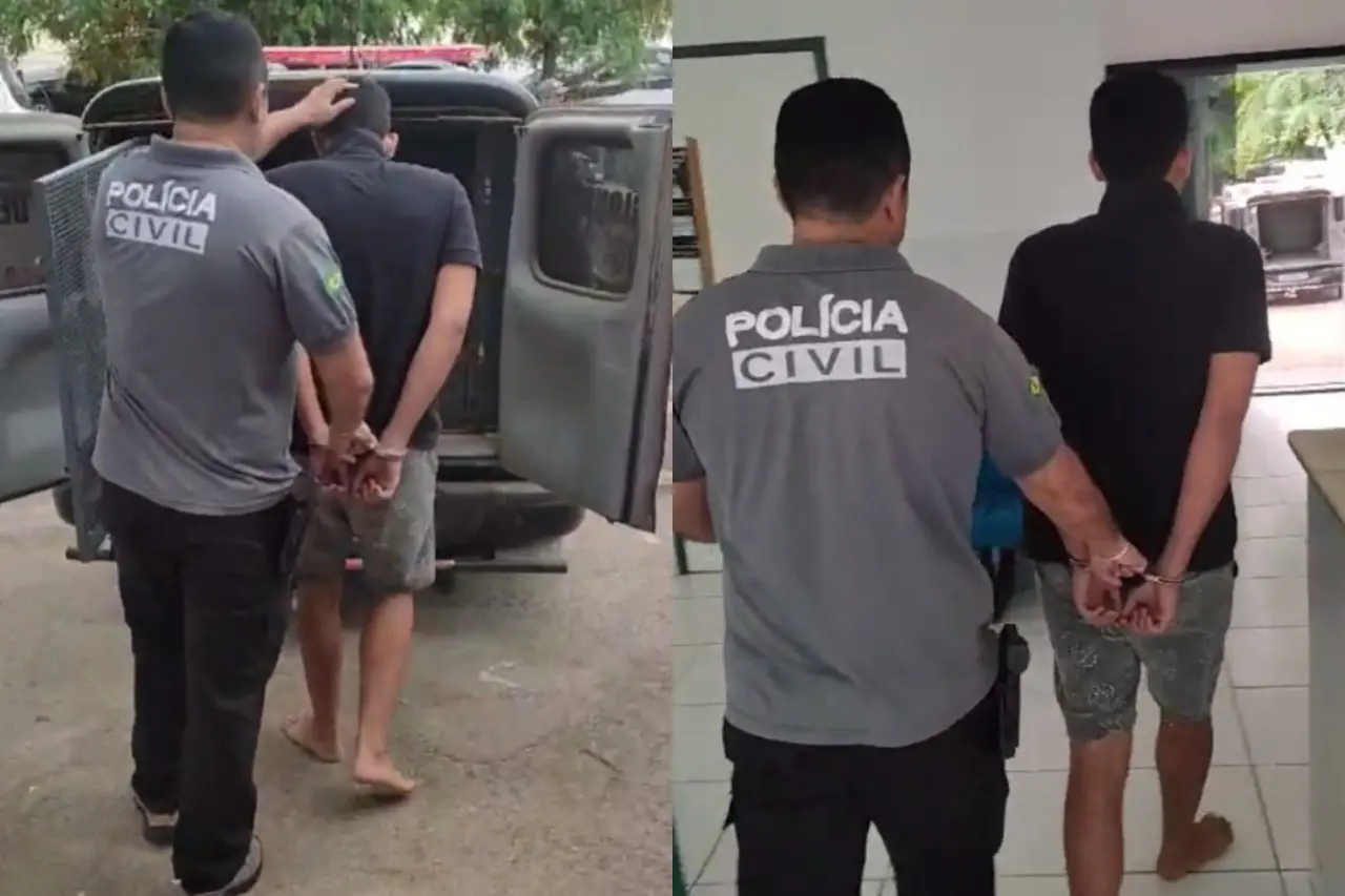 Imagem da notícia: Jovem é preso suspeito de arquitetar emboscada para tentar matar e colocar fogo em homem em Cratéus 