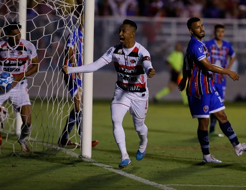 Ciel durante comemoração de gol.