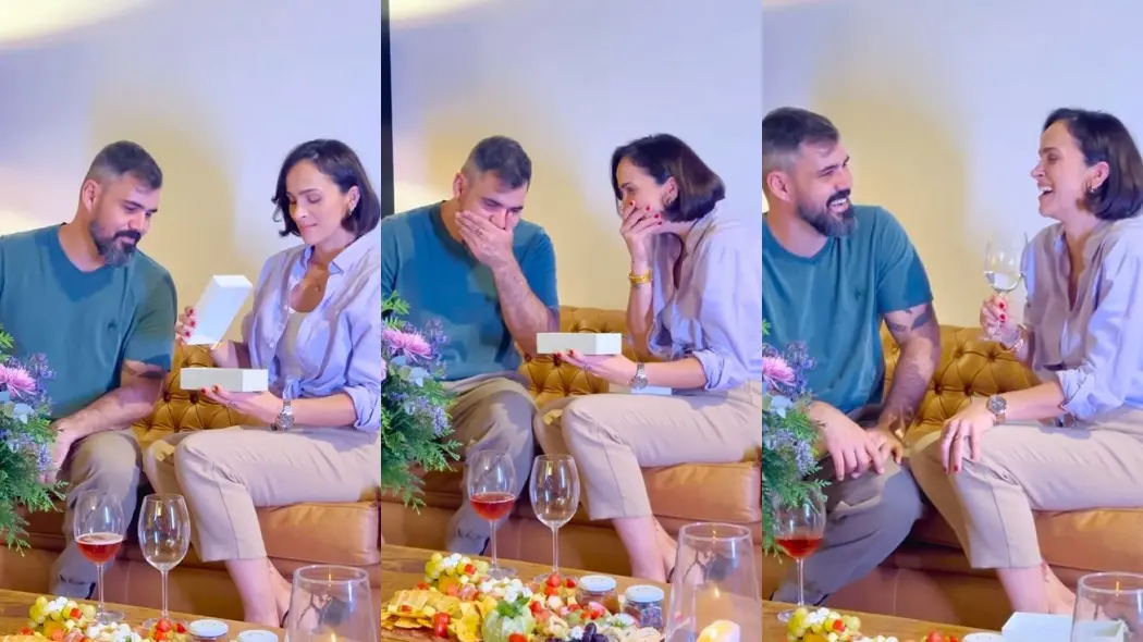 Imagem da notícia: Juliano Cazarré e esposa anunciam gravidez do sexto filho: 'agora somos oito'