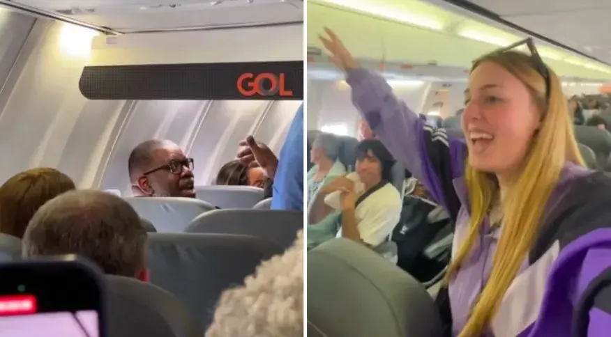 Imagem da notícia: Fã encontra Péricles em avião, pede uma 'palinha' e vídeo viraliza nas redes; assista