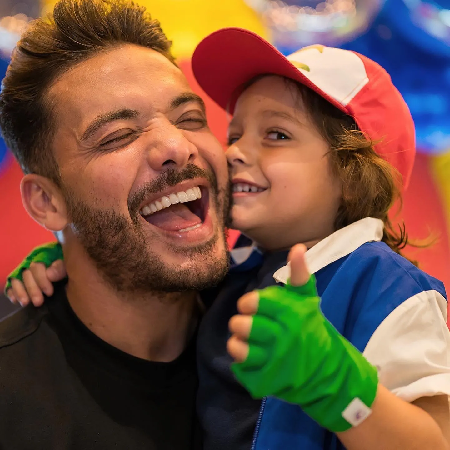 Dom ao lado do pai, o cantor Wesley Safadão