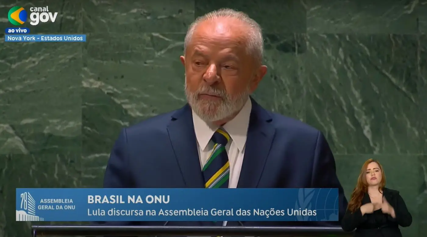 Imagem da notícia: Em discurso na ONU, Lula cobra países ricos e alerta para mudança climática