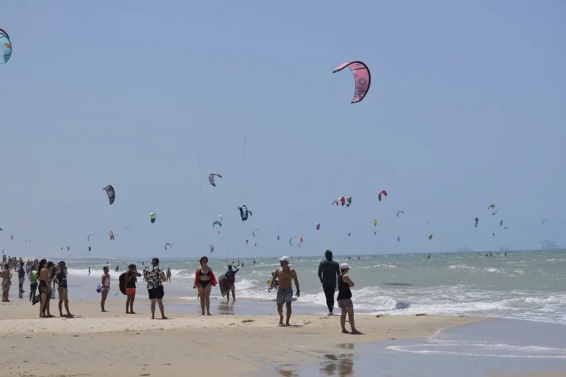 Kite for the Ocean 2023 ocorreu na praia do Cumbuco, em Caucaia.