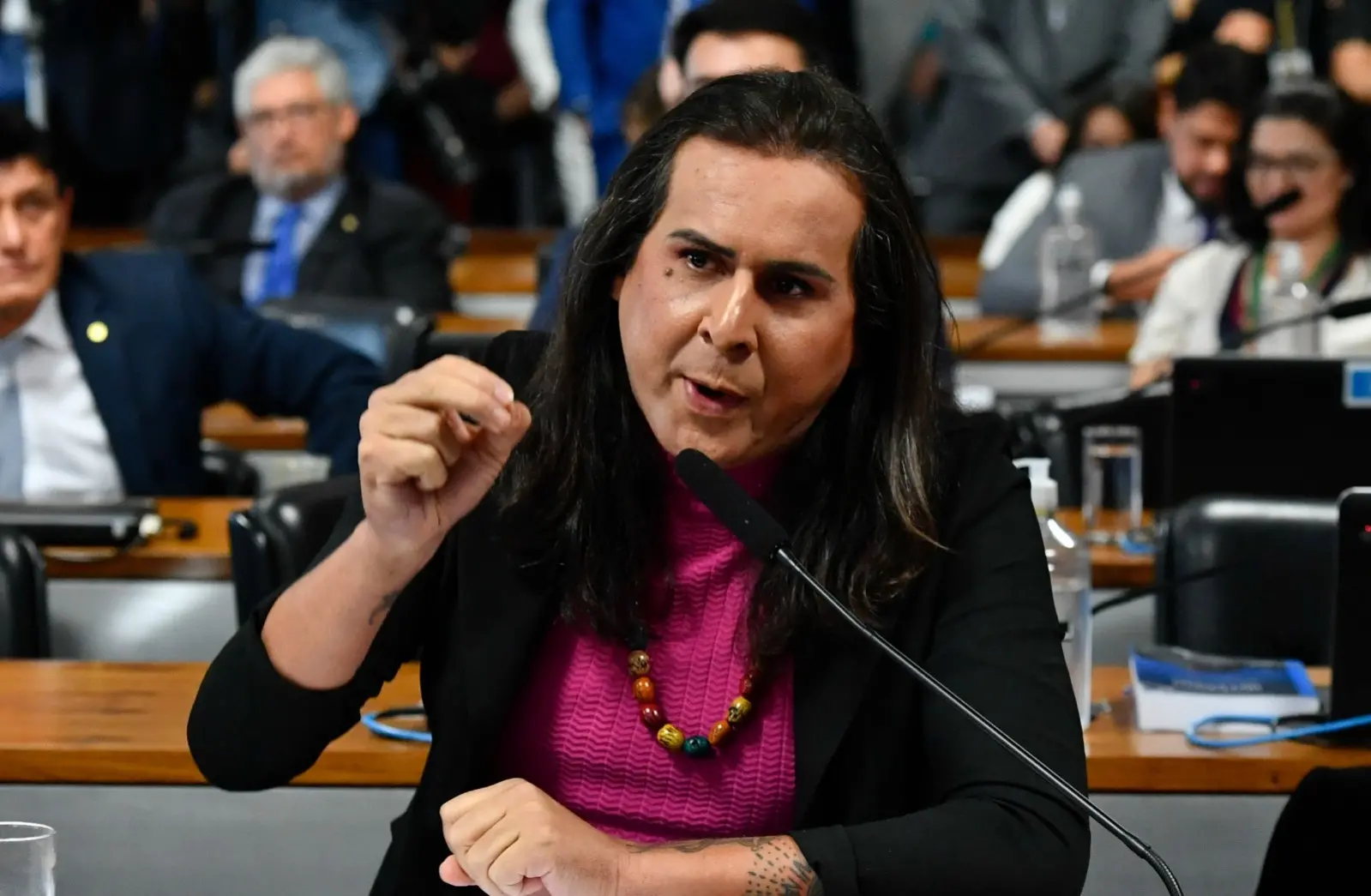 Imagem da notícia: Duda Salabert é vítima de transfobia após general Heleno chama-lá de 'senhor' durante CPI