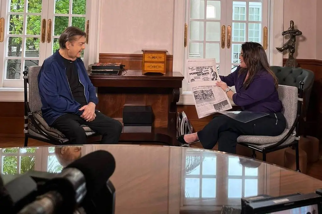 Imagem da notícia: Faustão dá primeira entrevista para a TV após transplante de coração 