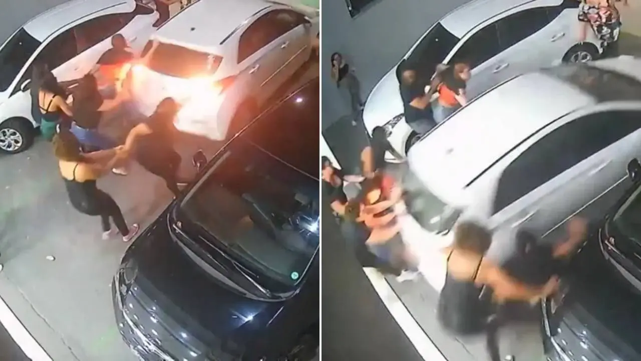 Imagem da notícia: Mulher é presa por atropelar pessoas e bater em 2 carros após confusão por vaga de estacionamento