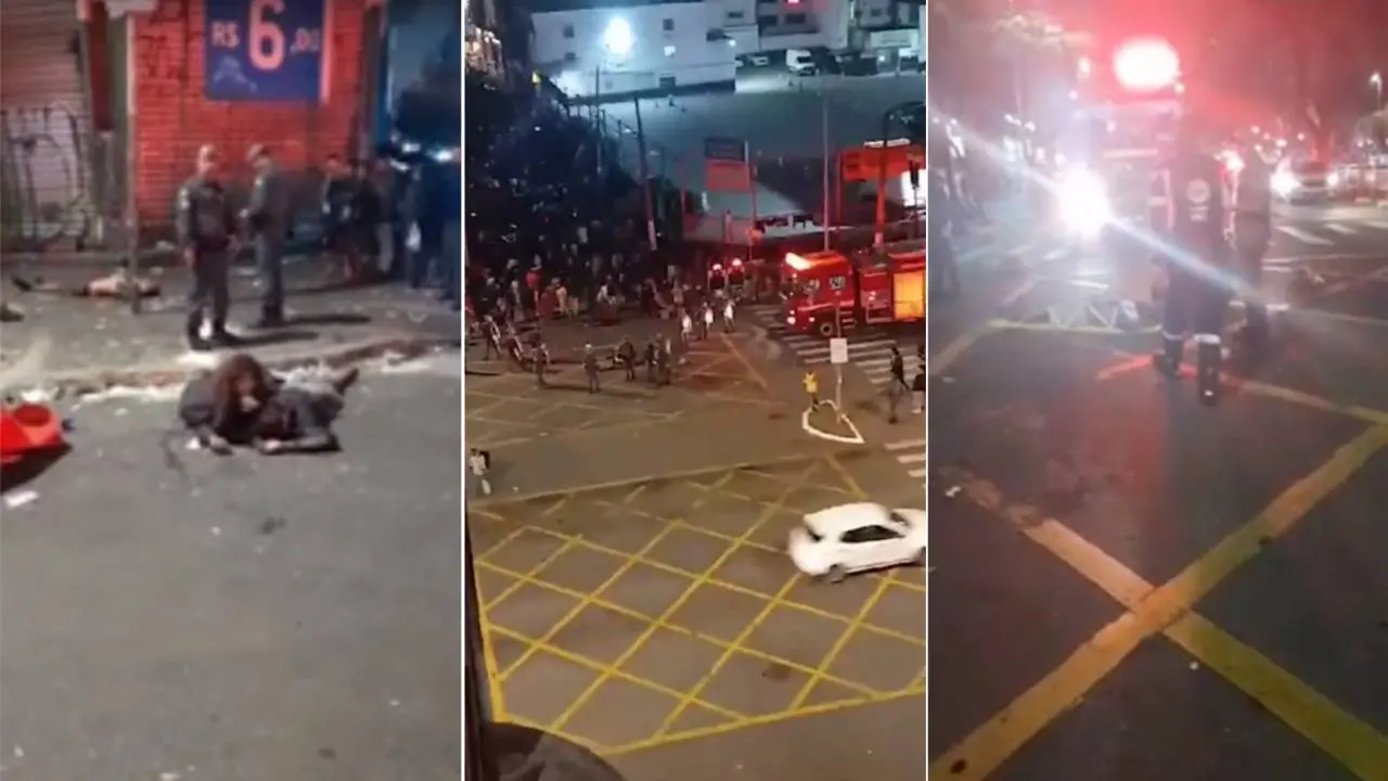 Imagem da notícia: Motorista atropela 16 pessoas na Cracolândia, em SP, após suposta tentativa de assalto