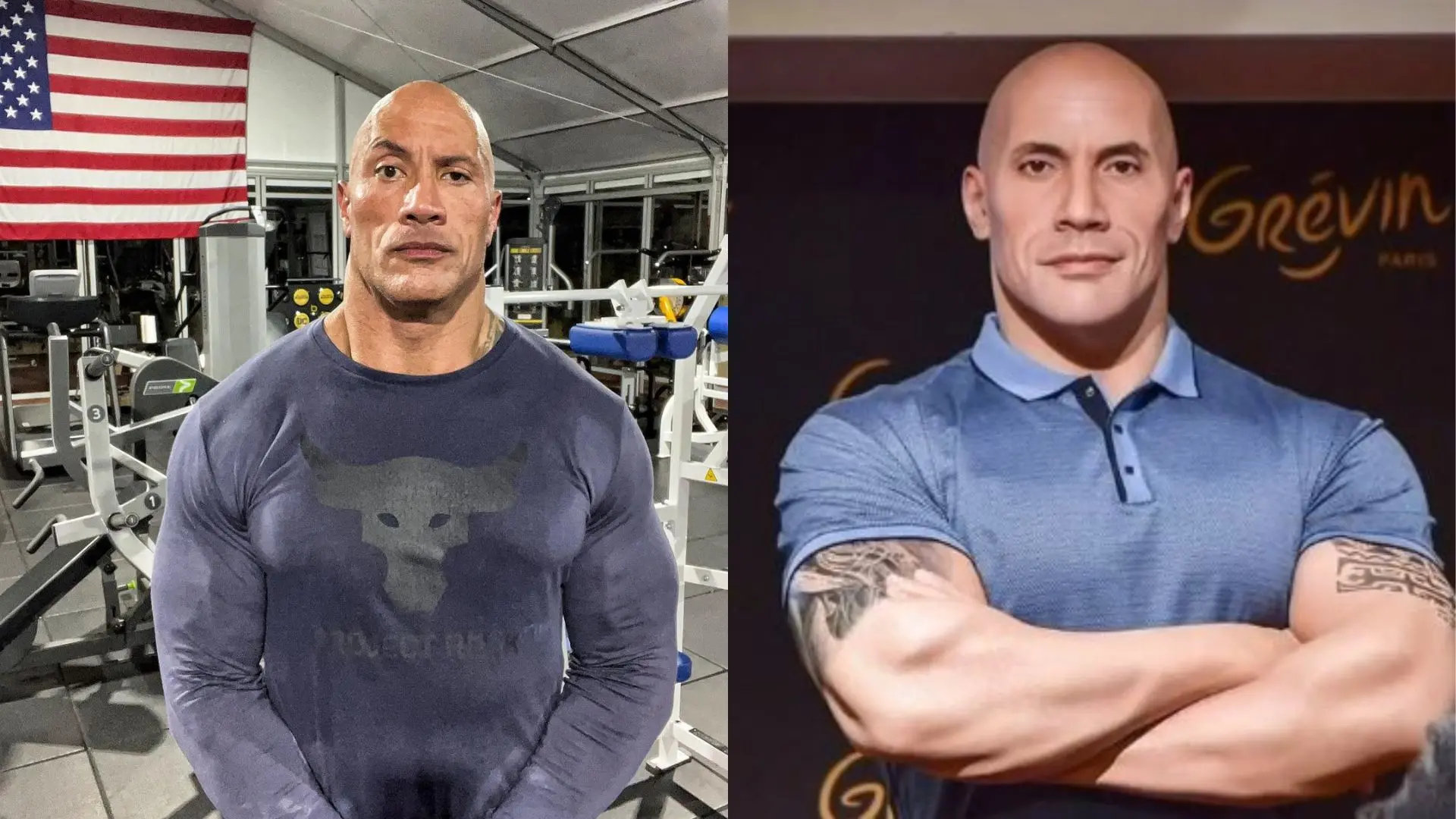 Imagem da notícia: Dwayne Johnson pede que museu de cera atualize cor de pele da sua estátua