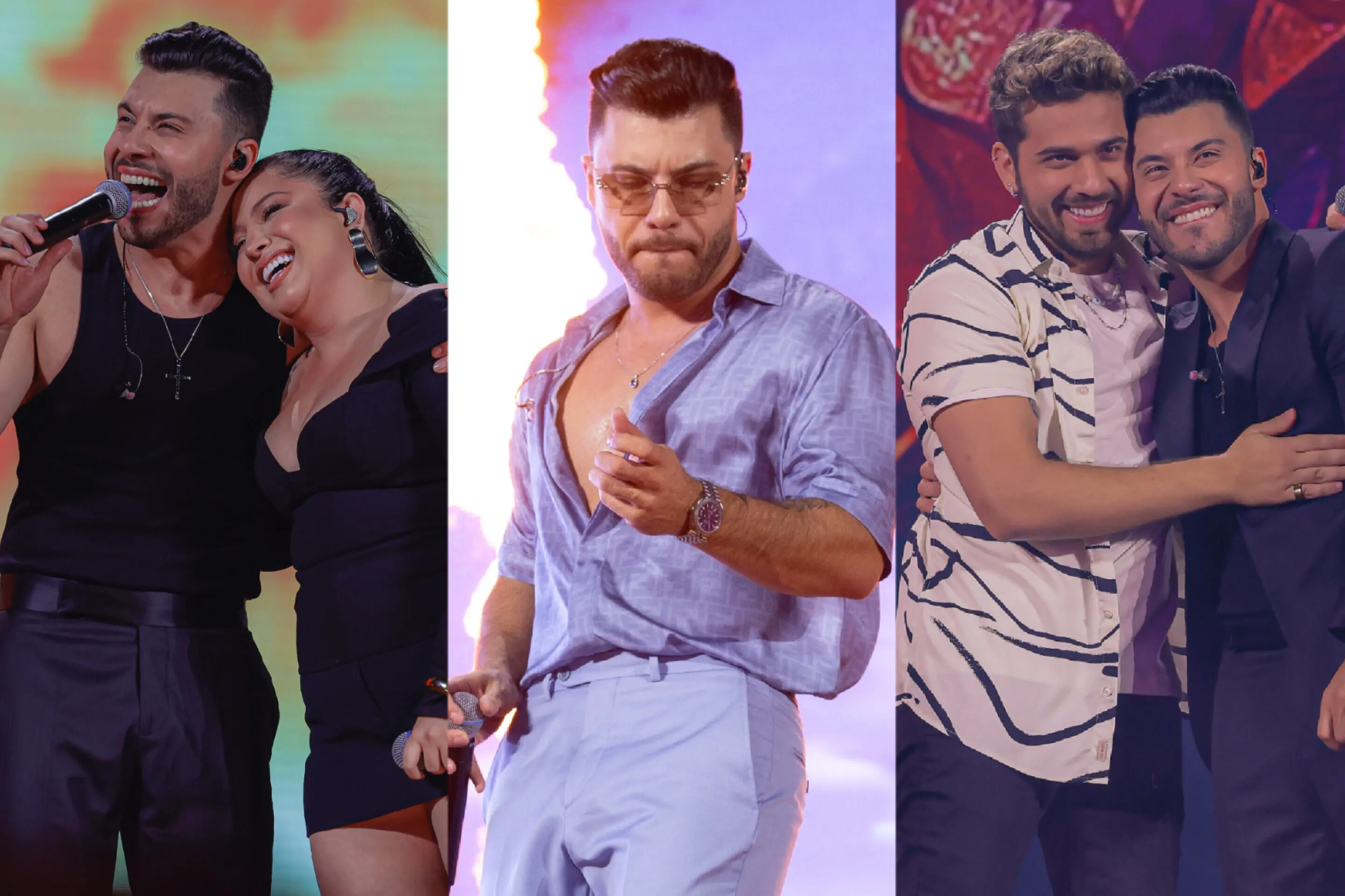 Imagem da notícia: Murilo Huff grava DVD em Fortaleza com os cearenses Eric Land e Mari Fernandez; veja fotos 
