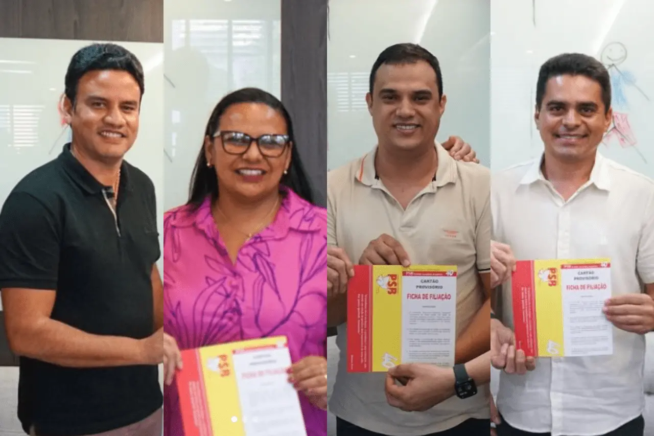 Imagem da notícia: Dissidentes do MDB, prefeitos de quatro municípios cearenses se filiam ao PSB no mesmo dia
