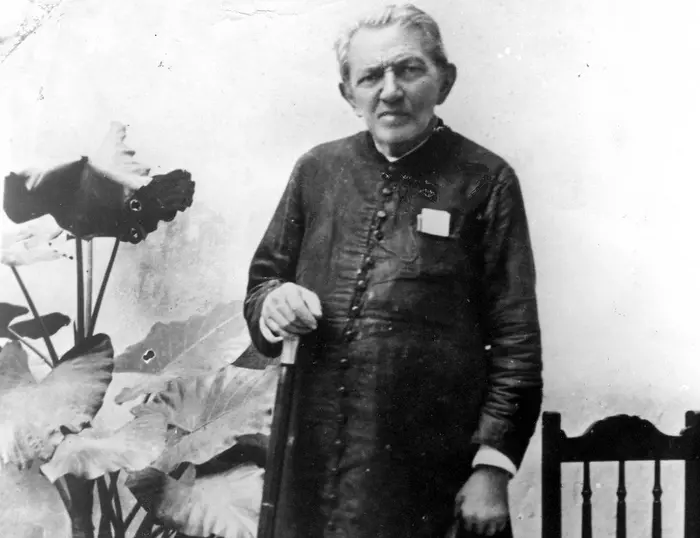 Padre Cícero em retrato preto e branco
