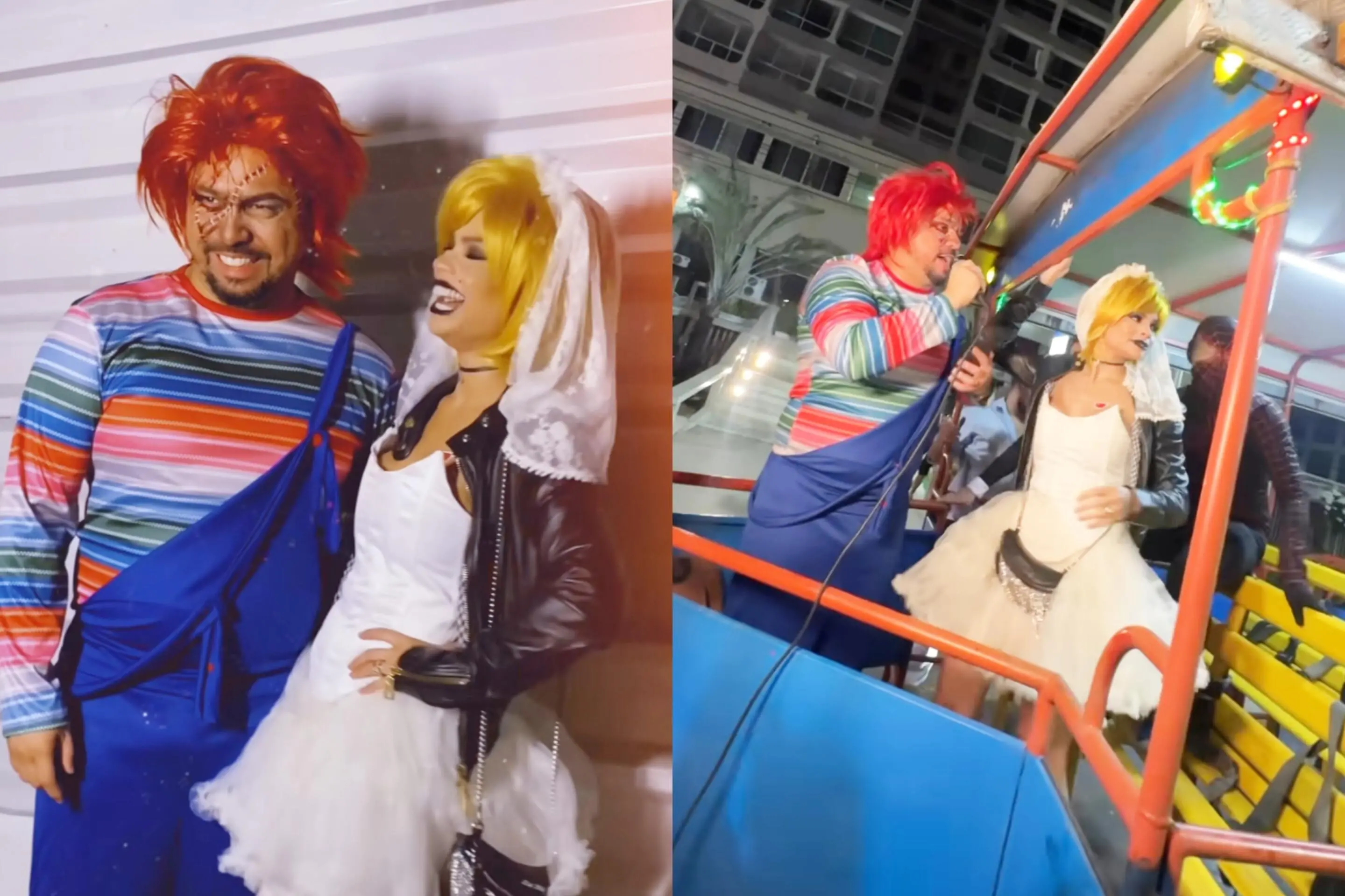 Imagem da notícia: Xand Avião se veste de Chucky para divulgar Aviões Fantasy e faz surpresa para fãs em Fortaleza