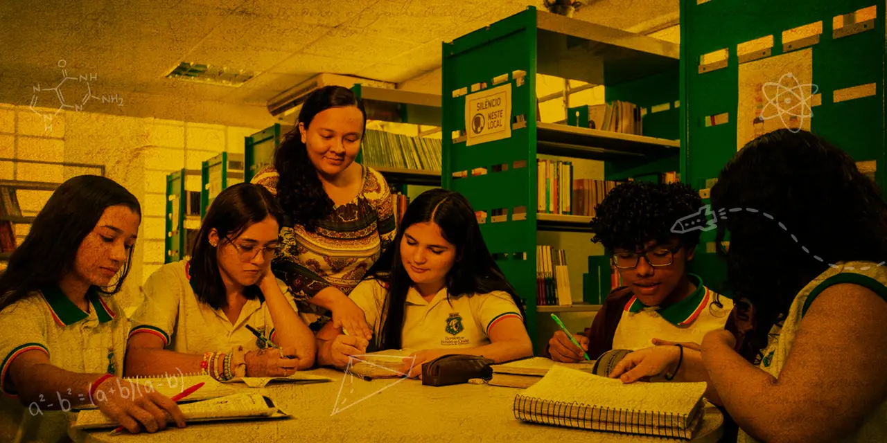 Imagem da notícia Enem e matemática: projeto em escola pública do CE apadrinha alunos e estimula acesso à universidade