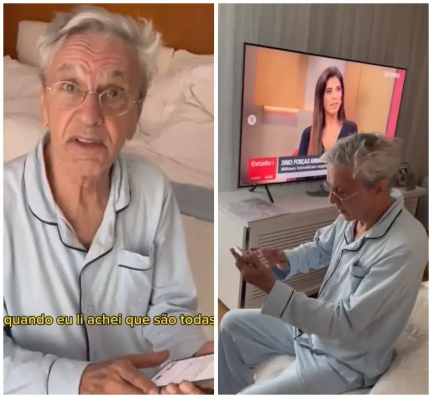 Imagem da notícia: Caetano Veloso tenta resolver questão do Enem 2023 sobre as próprias músicas; veja vídeo