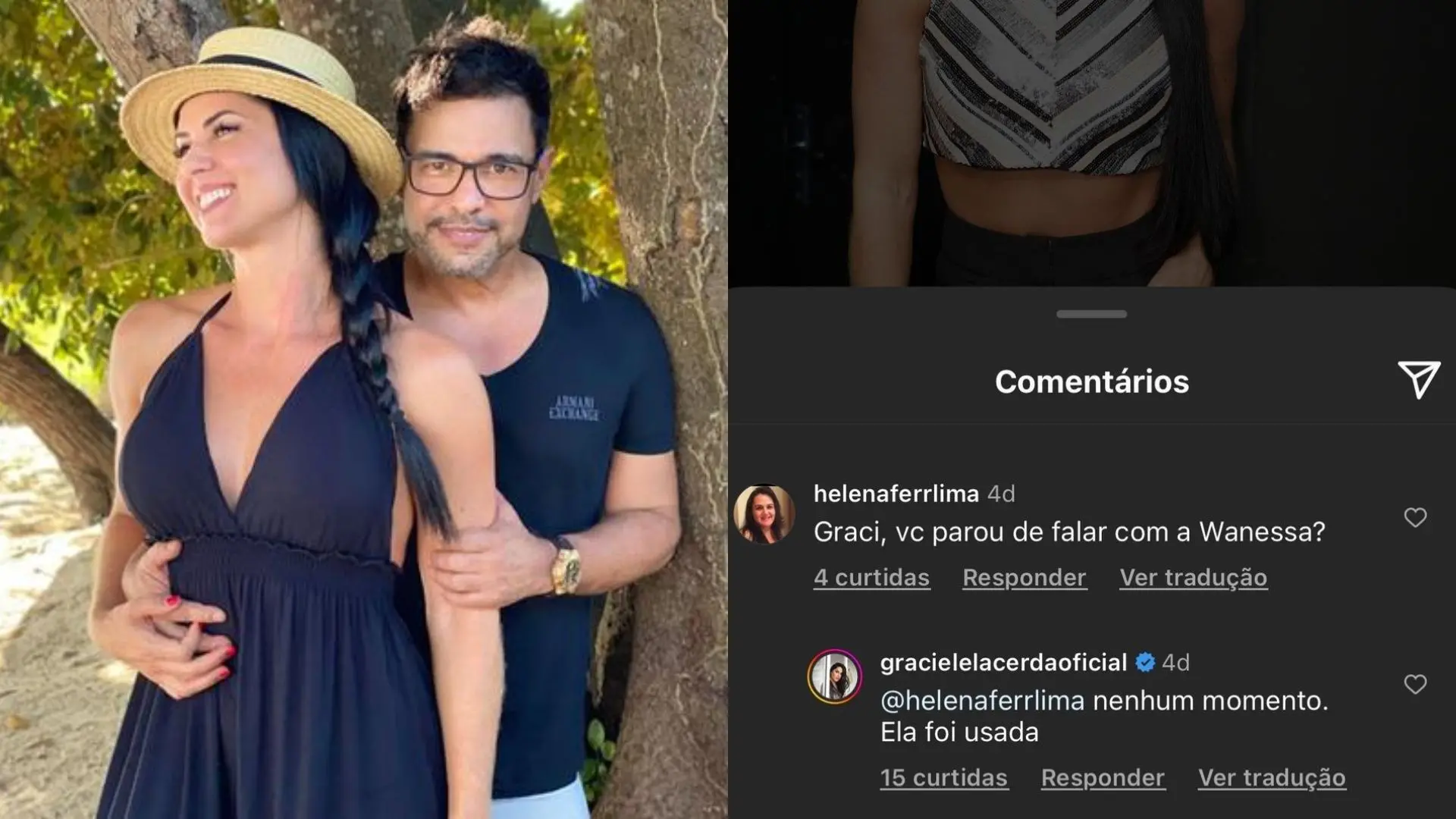 Imagem da notícia: Em meio a briga familiar, Graciele Lacerda diz que Wanessa foi usada