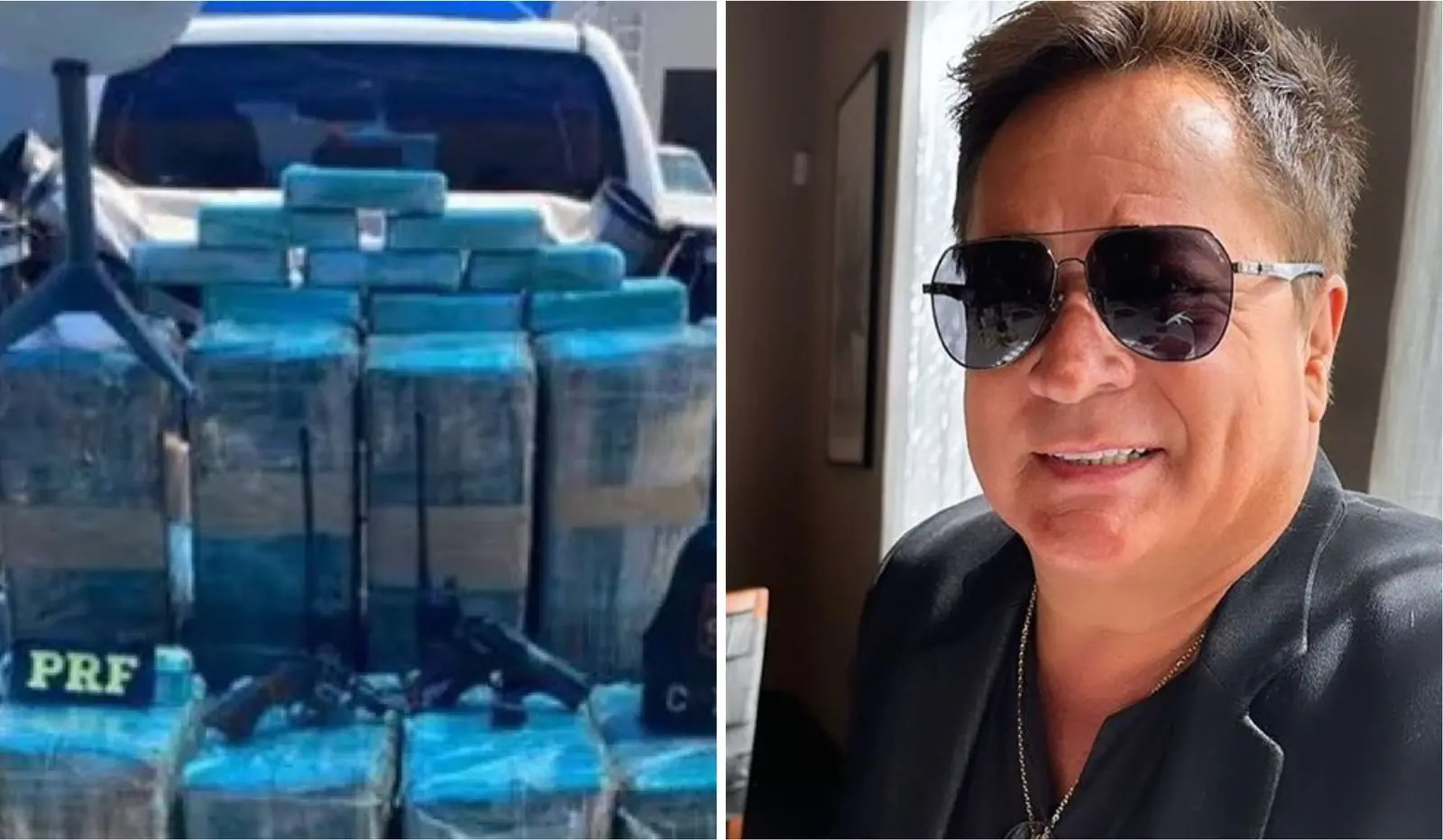 Imagem da notícia: Avião com meia tonelada de drogas aterriza na fazenda do cantor Leonardo, em Goiás
