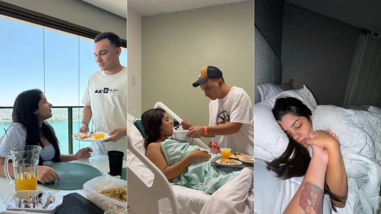 Imagem da notícia: João Gomes mostra cuidados com Ary Mirelle horas após cirurgia na gravidez