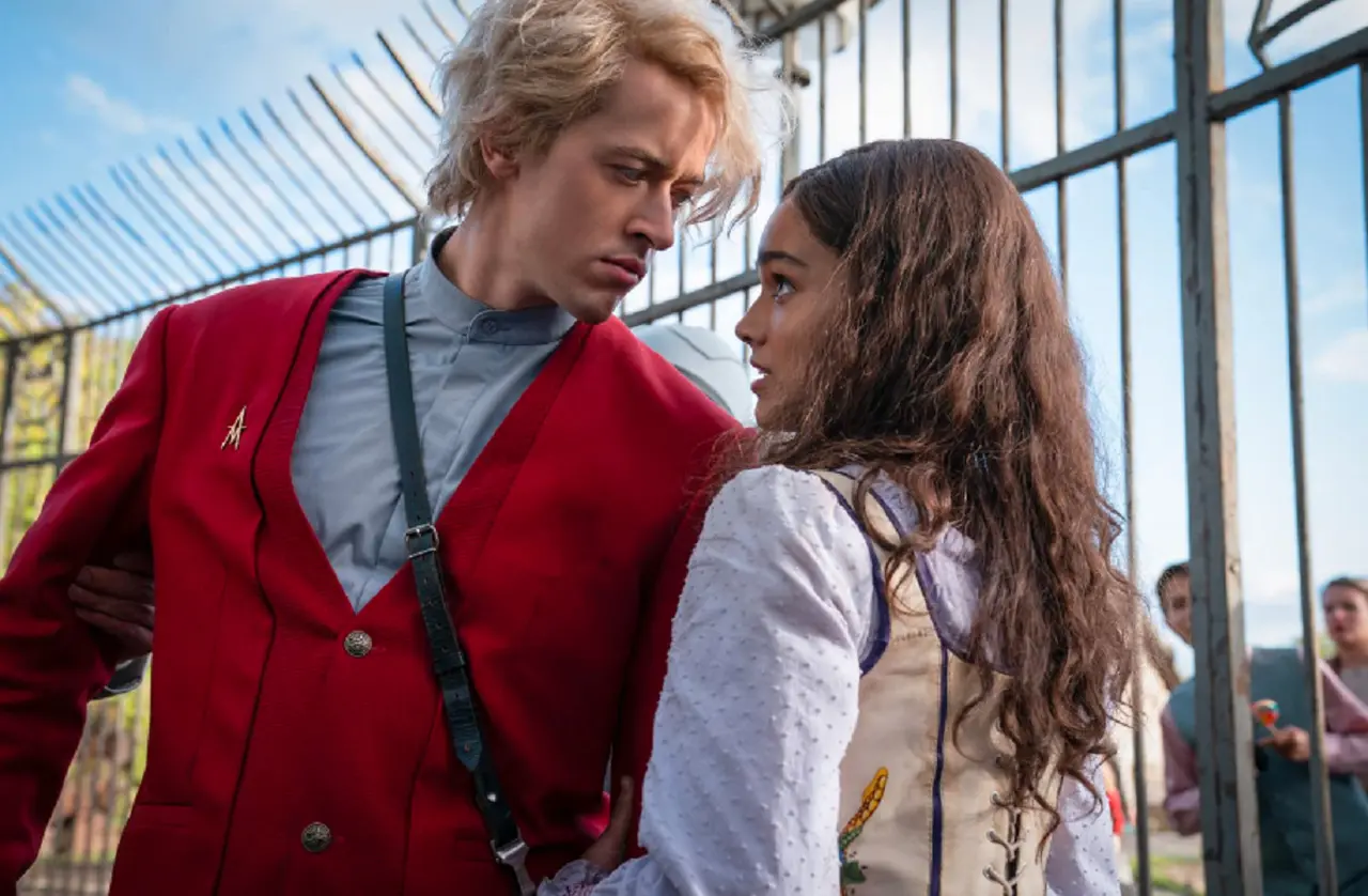 Coriolanus Snow e Lucy Gray Baird em Jogos Vorazes