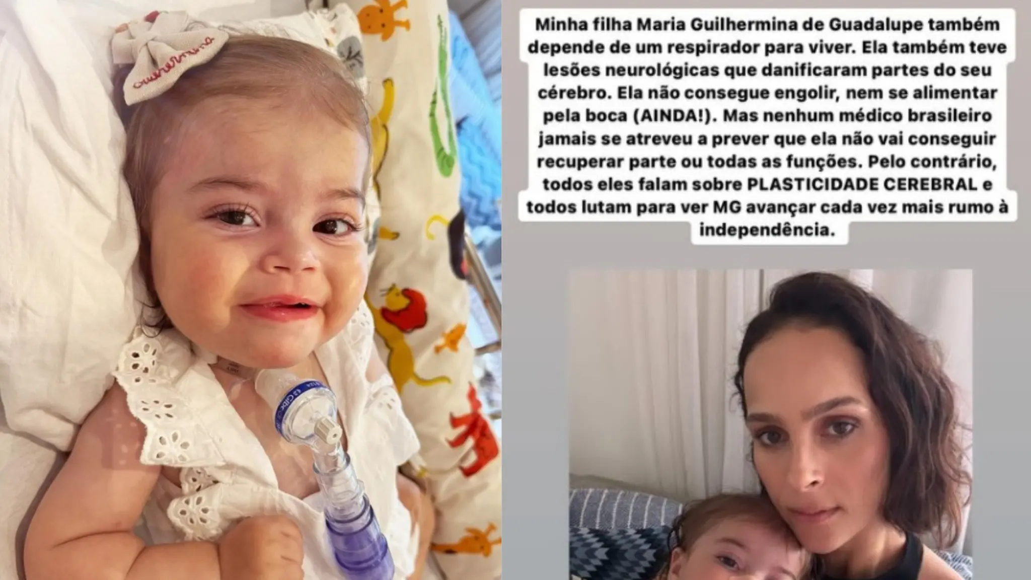 Imagem da notícia: Letícia Cazarré desabafa sobre doença rara da filha e destaca esperança em evolução