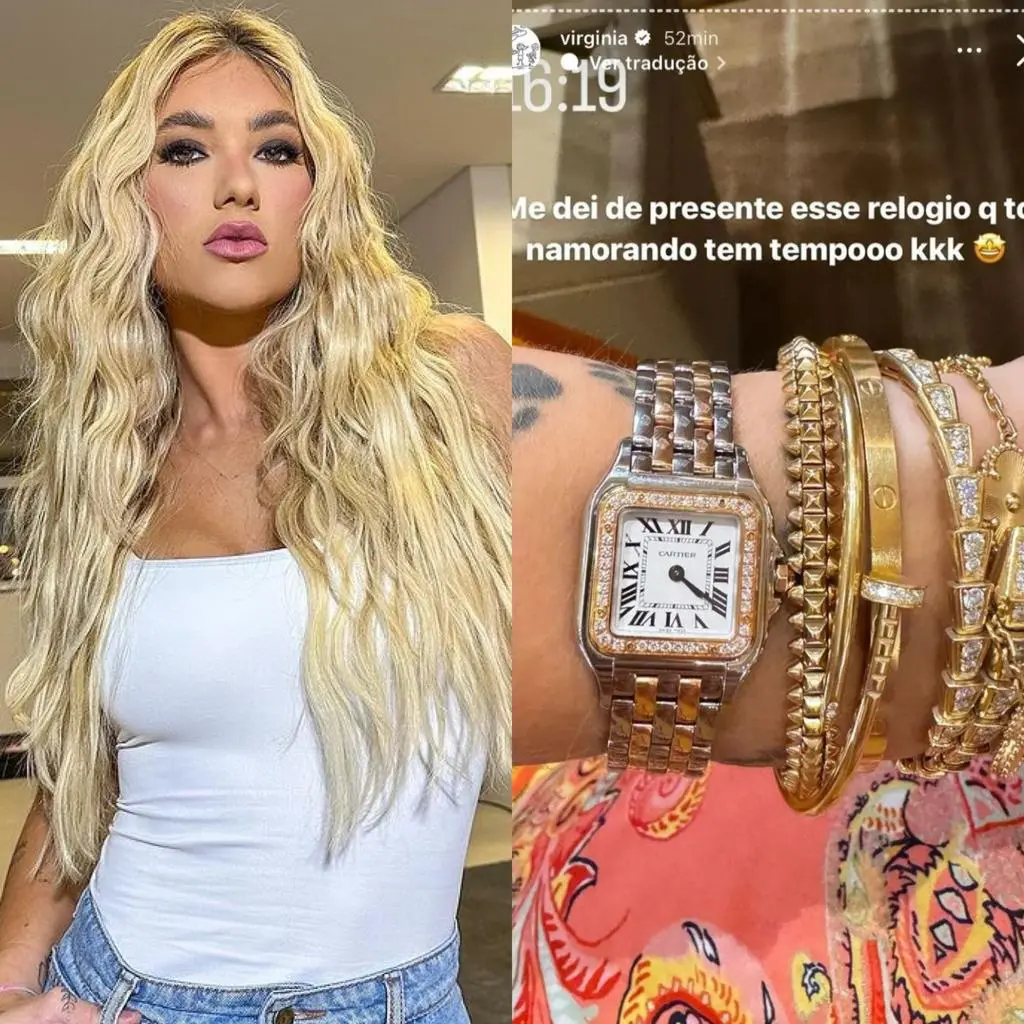 Imagem da notícia: Virginia Fonseca compra relógio de quase R$ 100 mil e mostra na web: ‘me dei de presente’