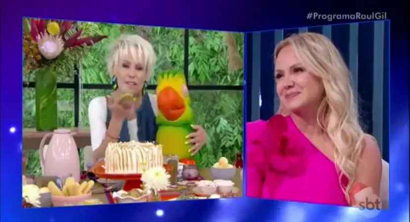 Imagem da notícia: Ana Maria Braga aparece de surpresa no SBT para homenagear Eliana: 'Carreira linda'