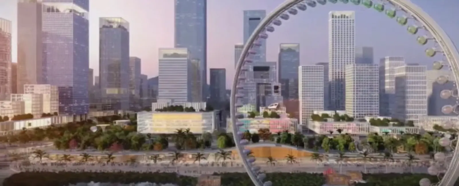 captura de tela de vídeo que mostra projeto de cidade futuro na Paraíba