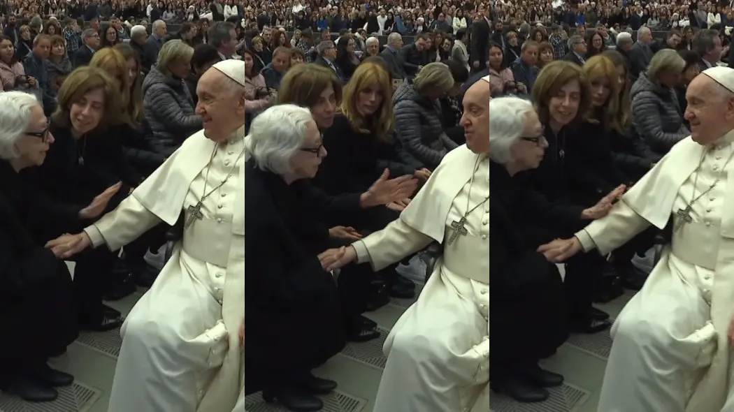 Imagem da notícia: Fernanda Montenegro e Fernanda Torres recebem benção de Papa Francisco no Vaticano