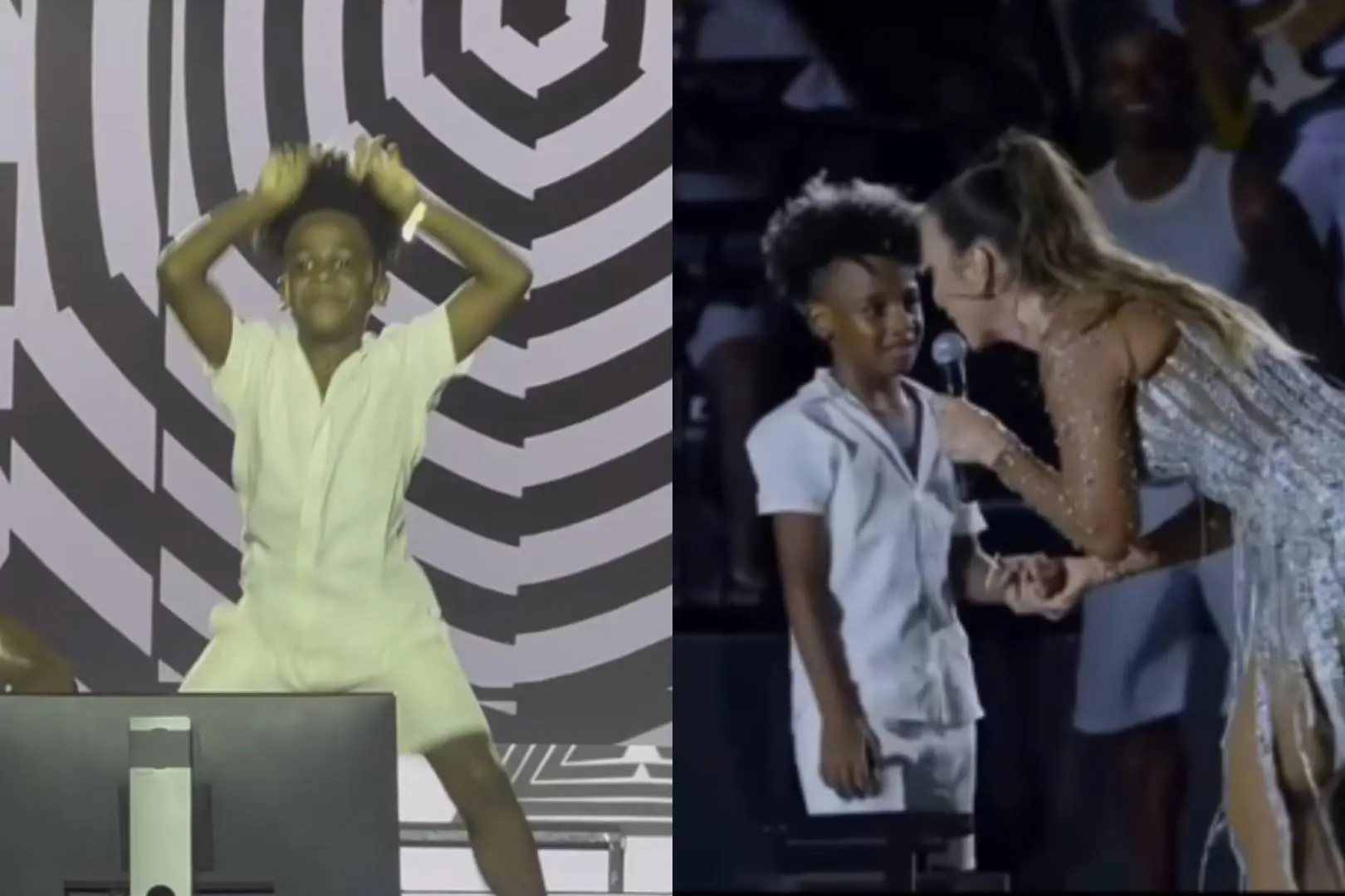 Imagem da notícia: Ivete Sangalo convida criança de sete anos da plateia para dançar no Festival da Virada de Salvador